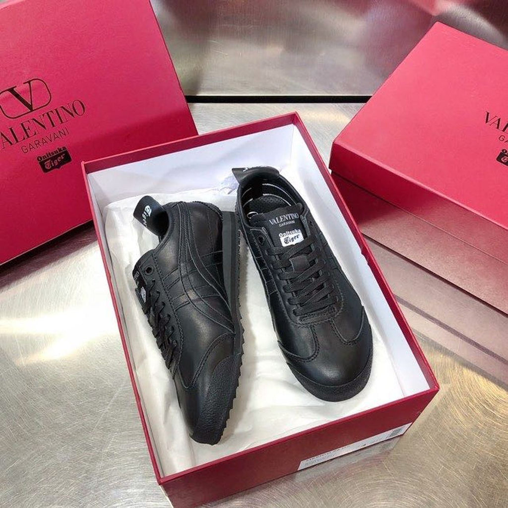 Valentino x Onitsuka Tiger Sneakers Calfskin Leather Spring/Summer 2020 Collection, Black