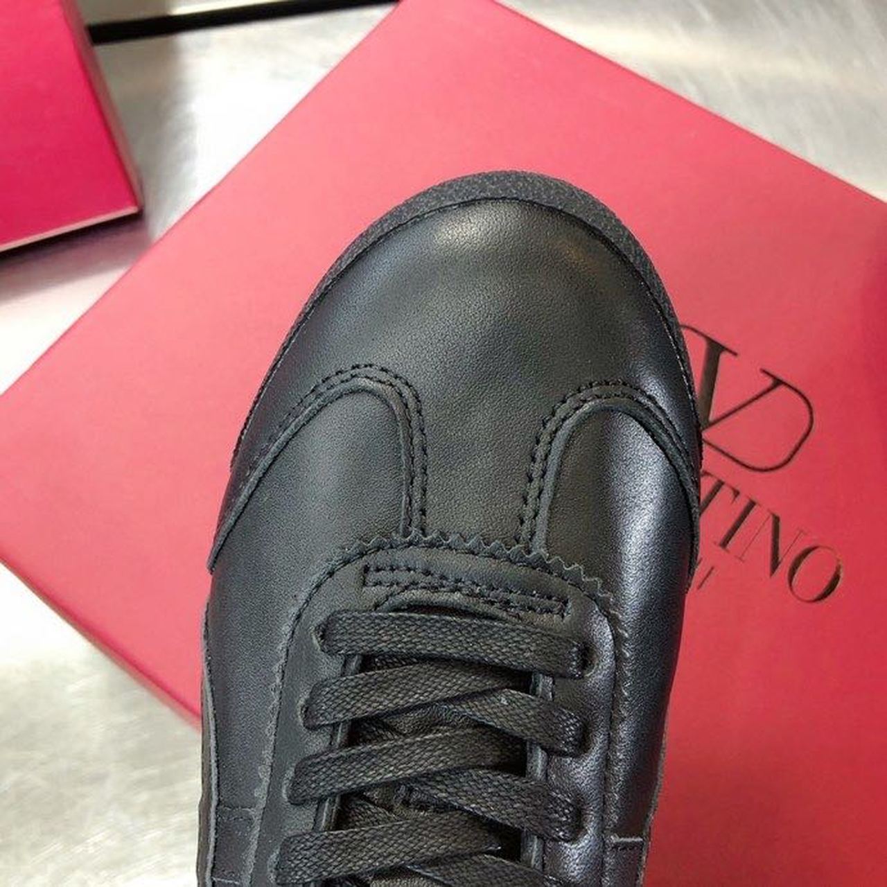 Valentino x Onitsuka Tiger Sneakers Calfskin Leather Spring/Summer 2020 Collection, Black