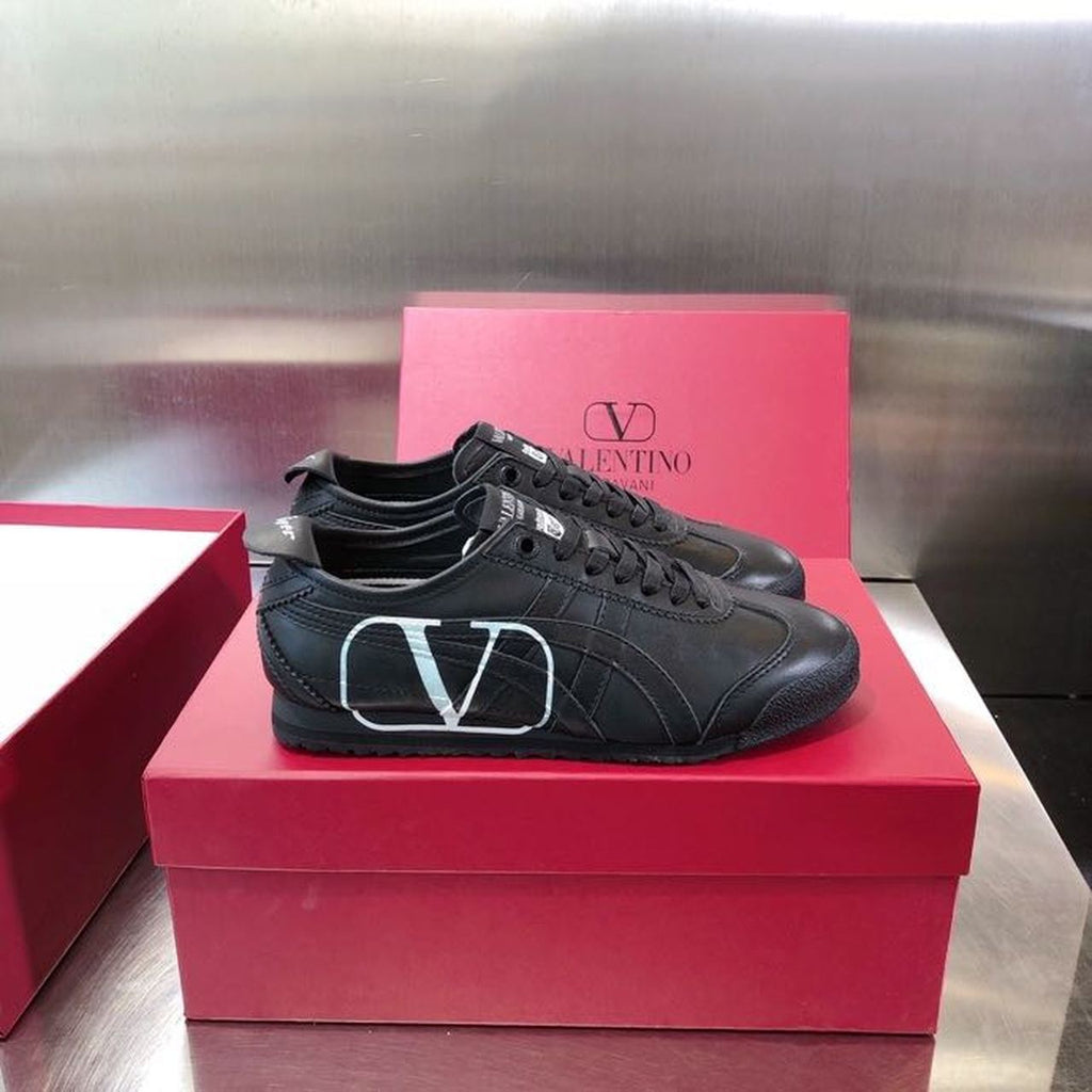 Valentino x Onitsuka Tiger Sneakers Calfskin Leather Spring/Summer 2020 Collection, Black