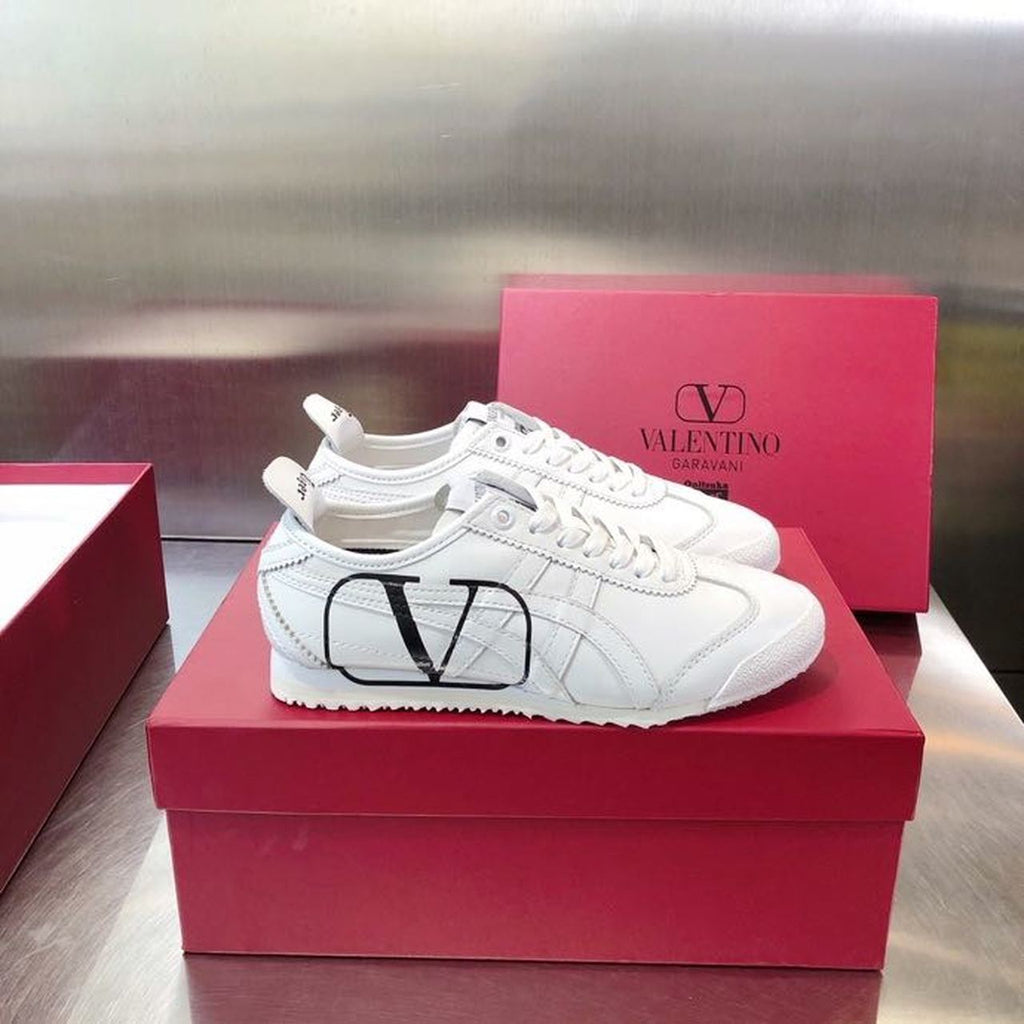 Valentino x Onitsuka Tiger Sneakers Calfskin Leather Spring/Summer 2020 Collection, White