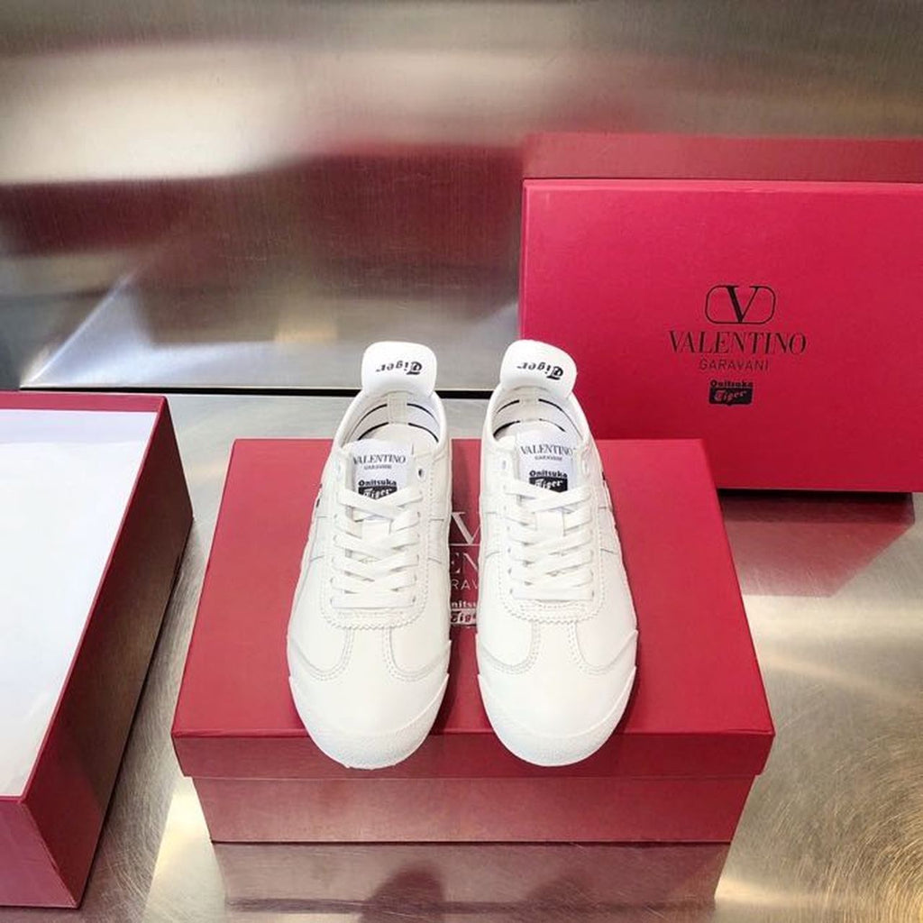 Valentino x Onitsuka Tiger Sneakers Calfskin Leather Spring/Summer 2020 Collection, White