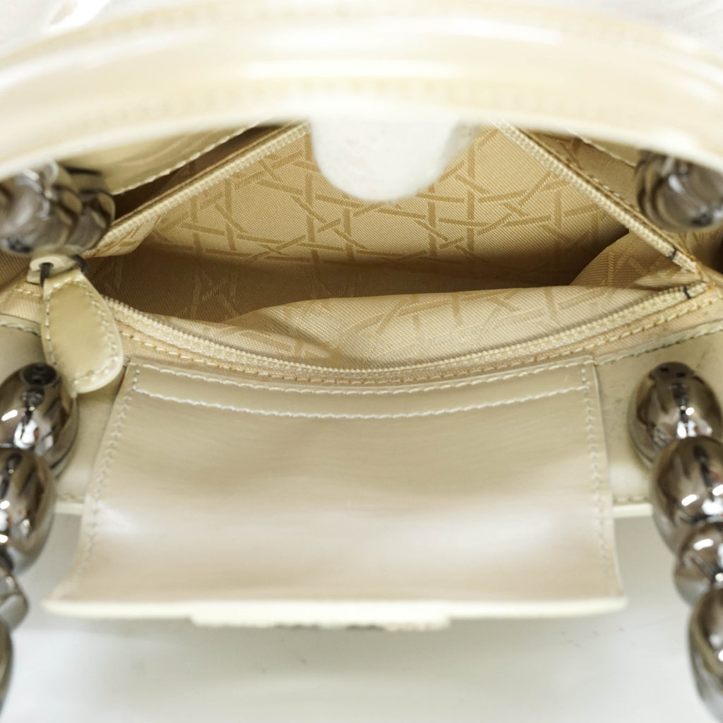 Christian Dior Hand Bag Enamel