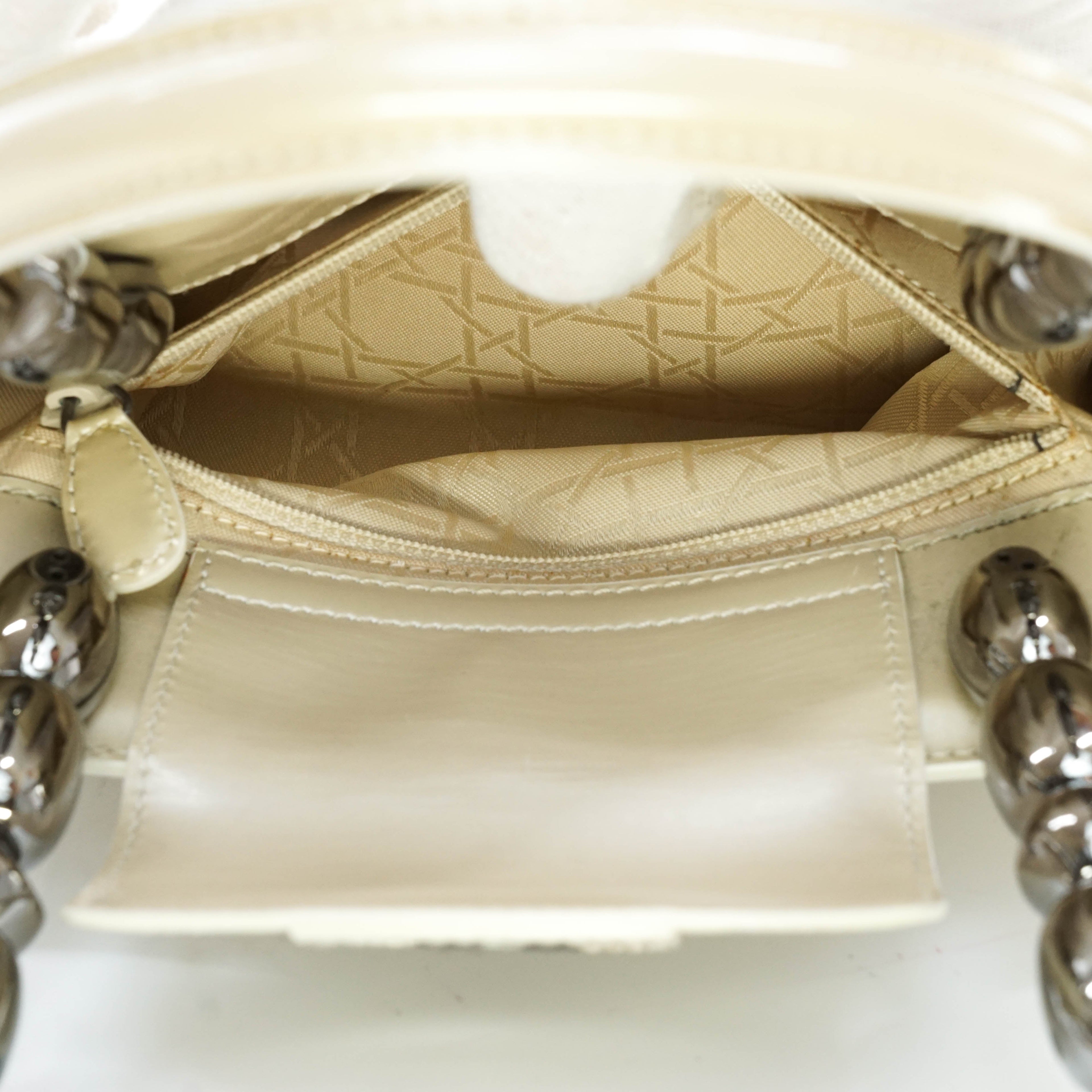 Christian Dior Hand Bag Enamel