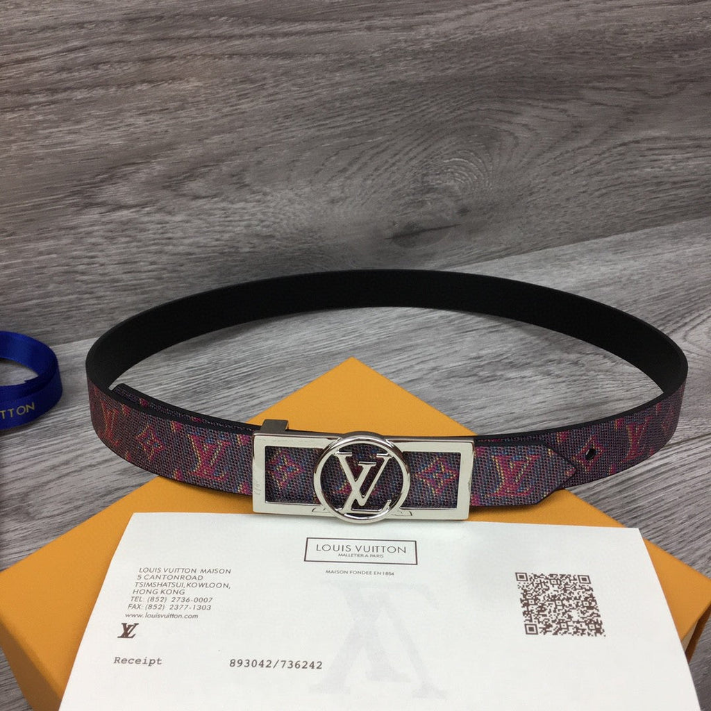 Louis Vuitton Initiales Belt Black