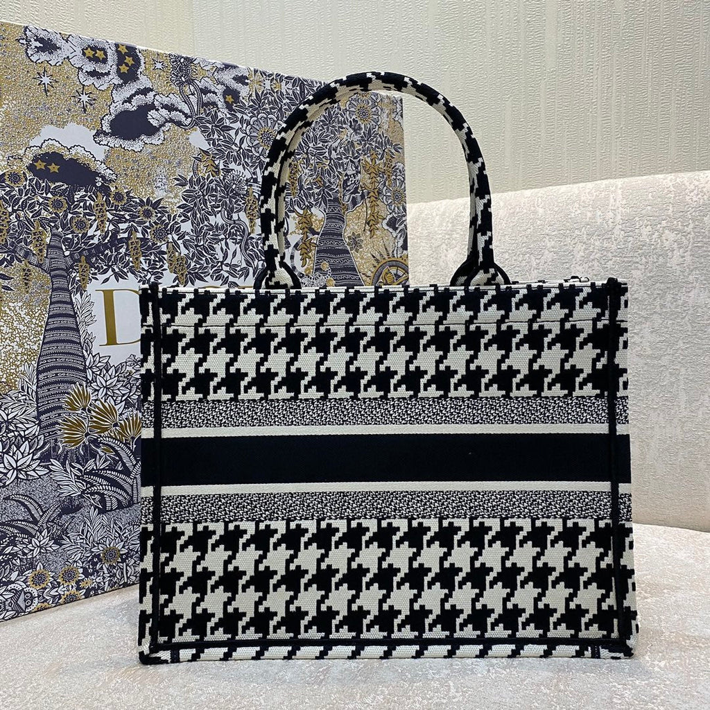 Christina Dior Medium Book Tote Bag 36cm Black