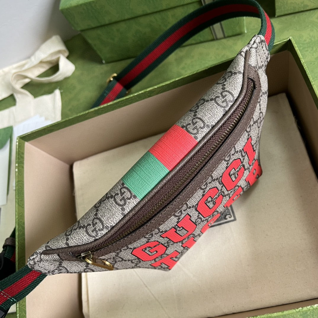 Gucci Tiger GG Belt Bag 23cm Brown