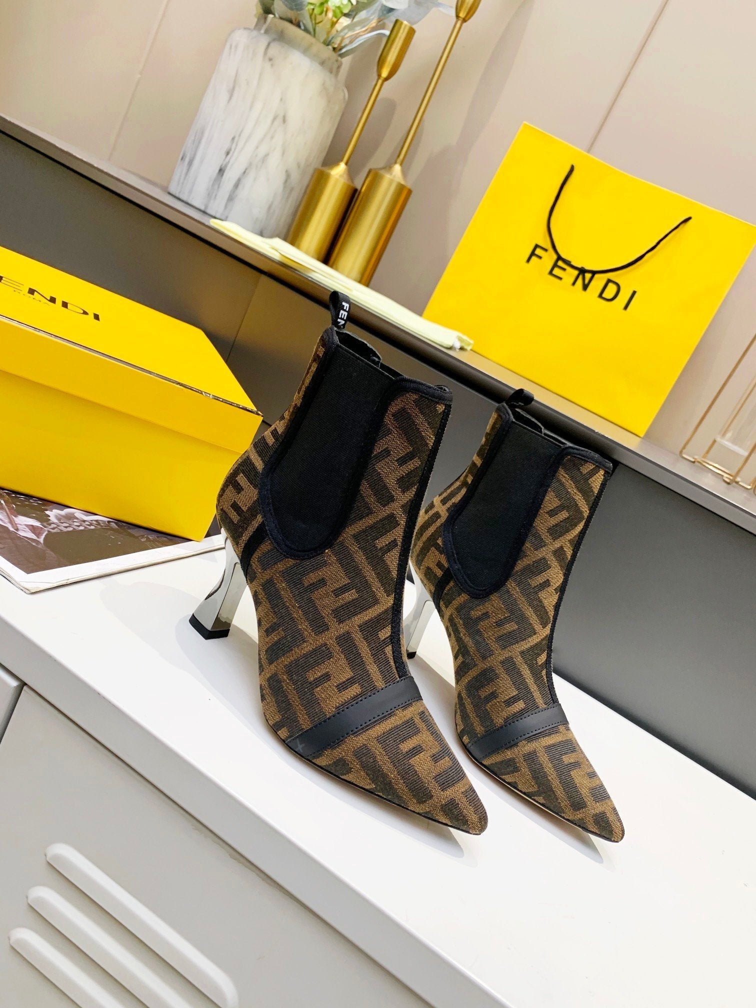 Fendi Karligraphy Brown