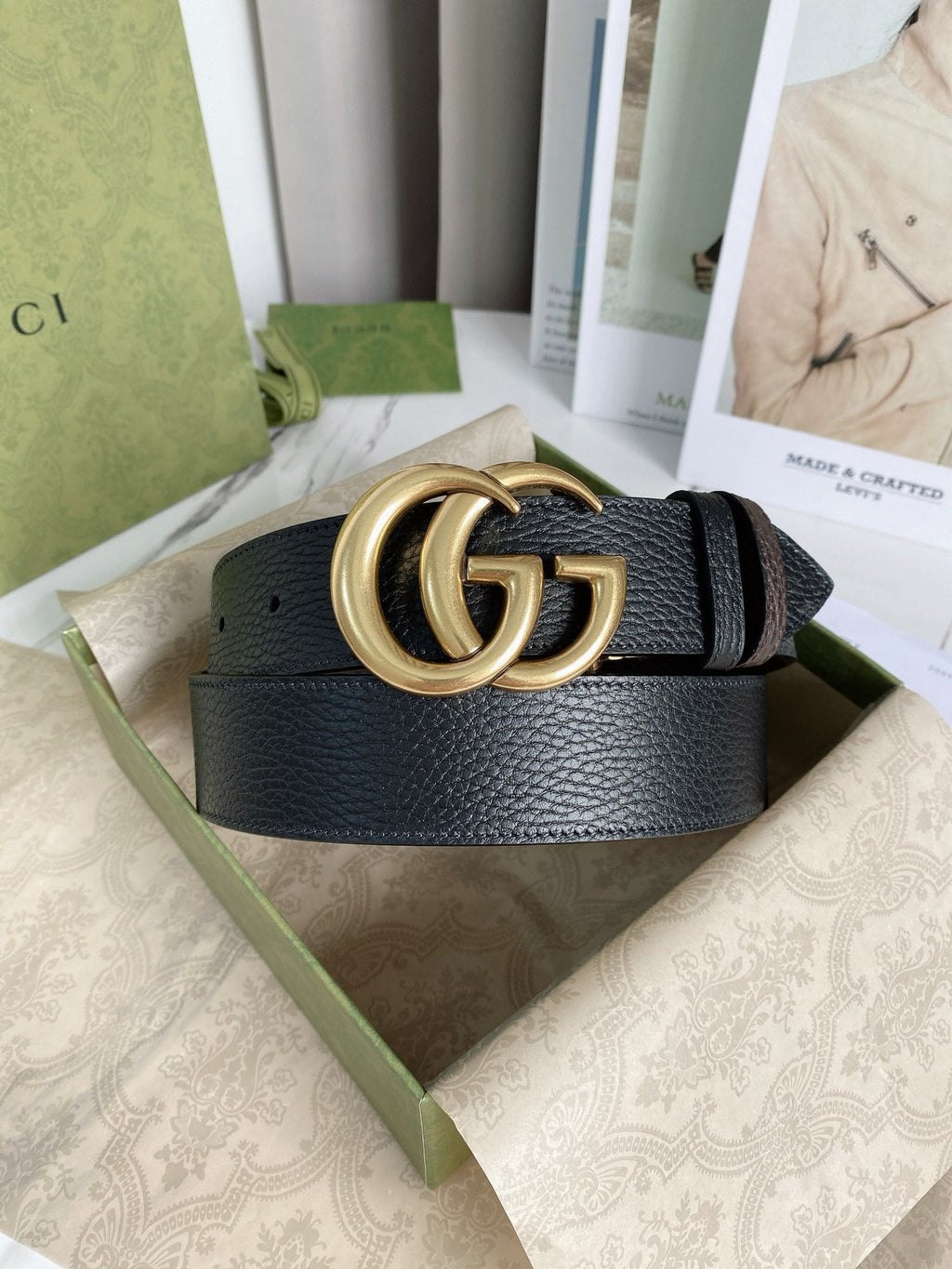 Gucci Marmont Reversible Belt