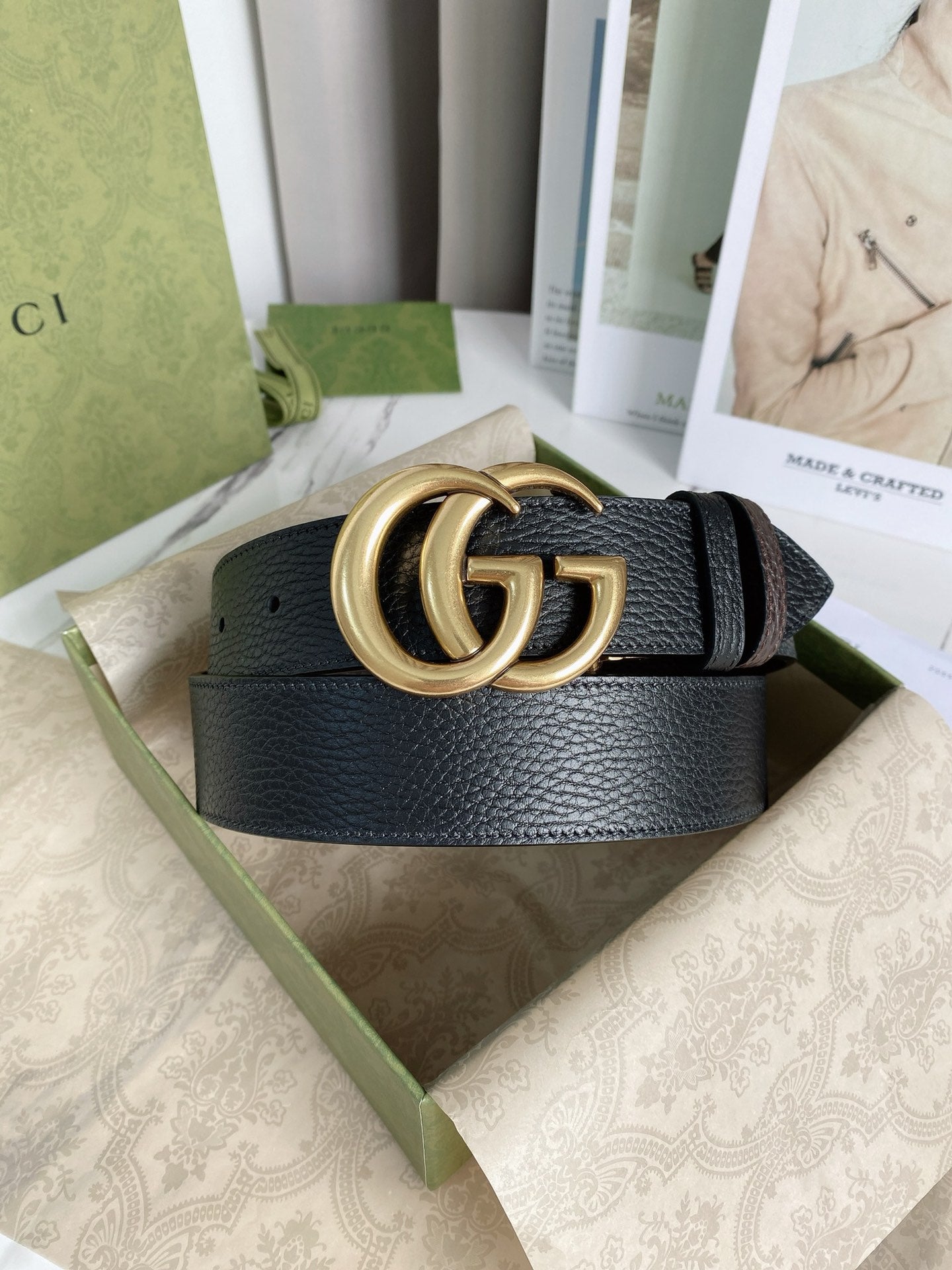 Gucci Marmont Reversible Belt
