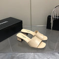 Chanel Mules Beige