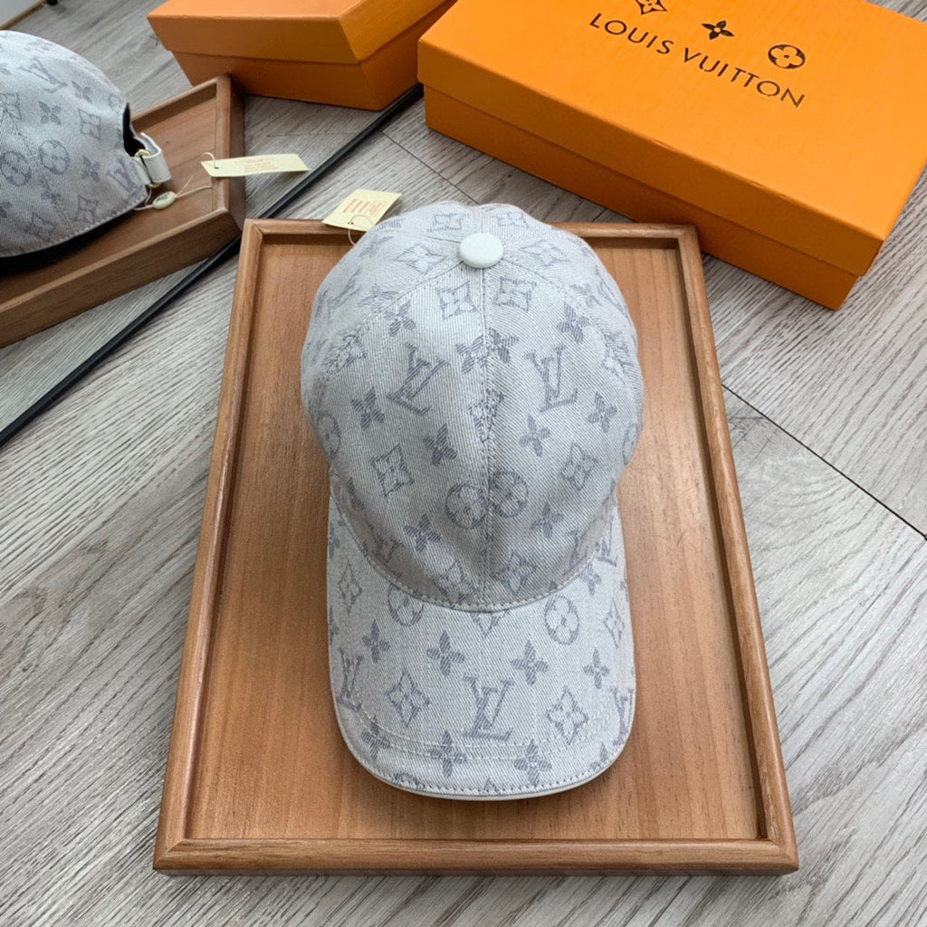 Louis Vuitton Grey Monogram Baseball Cap