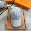 Louis Vuitton Grey Monogram Baseball Cap