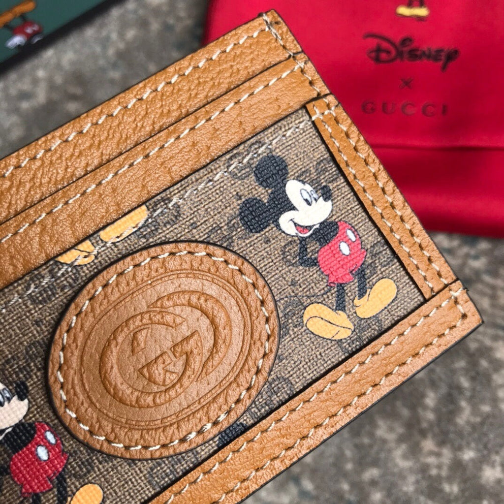 Gucci Disney Mickey Orange Cardholder 10cm