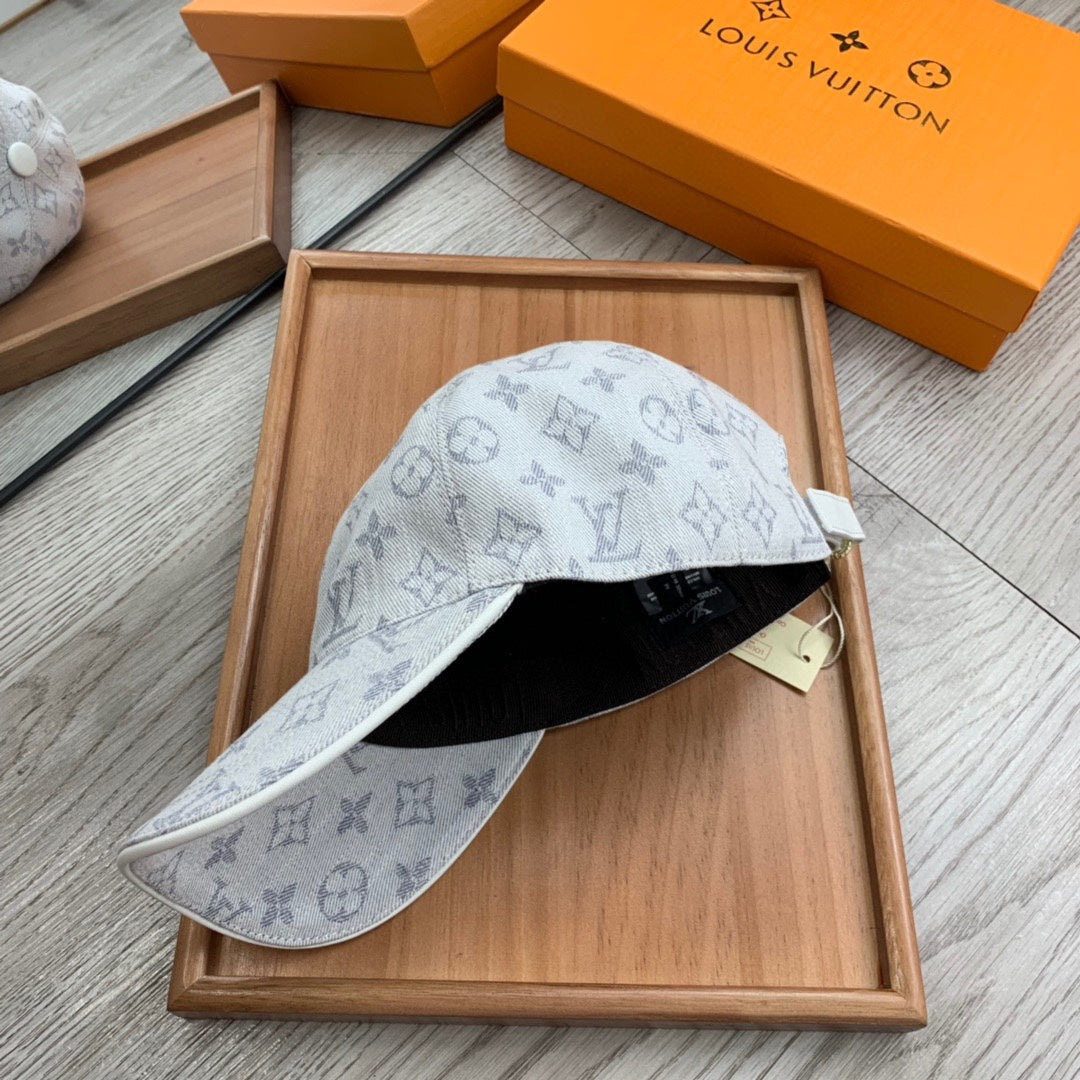 Louis Vuitton Grey Monogram Baseball Cap