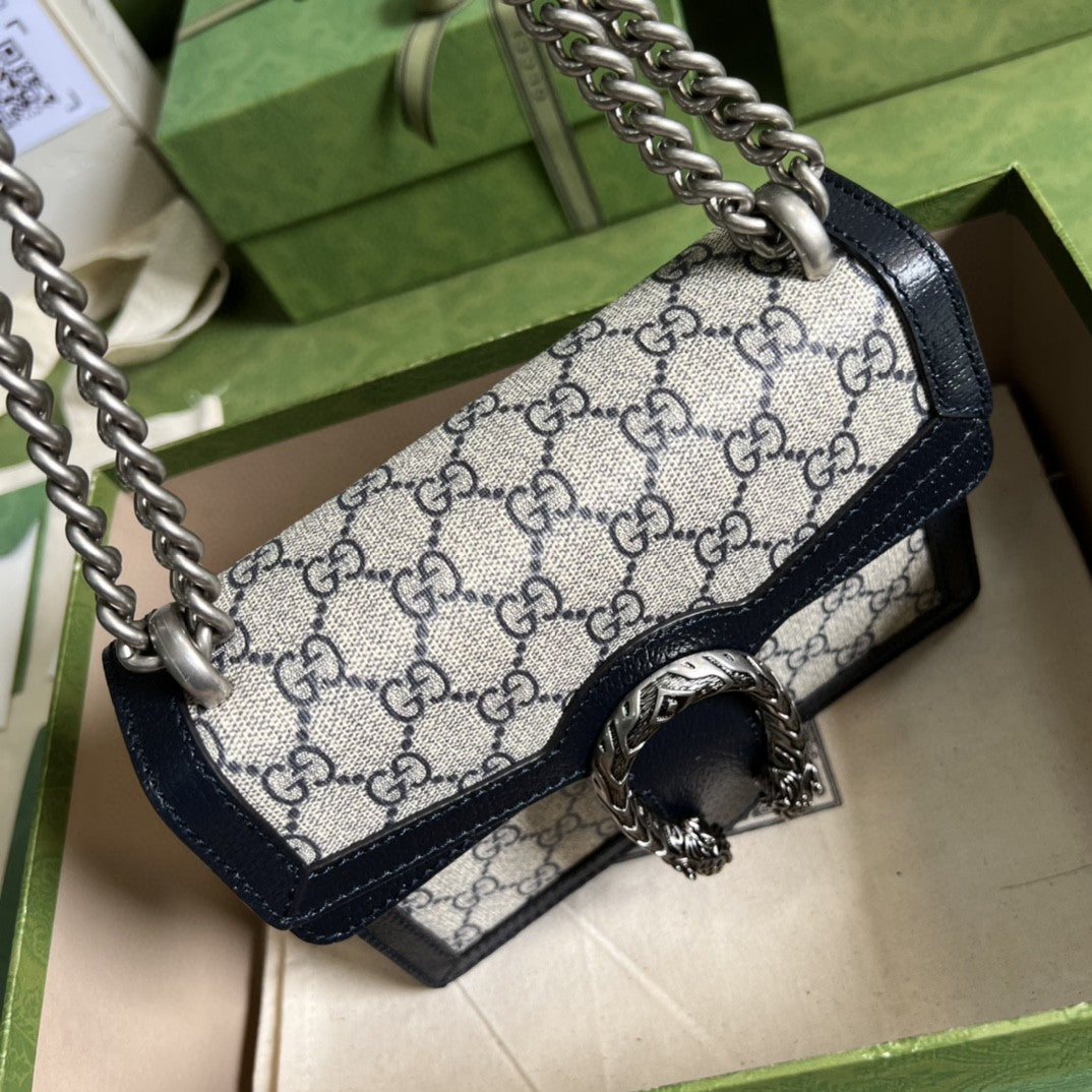 Gucci 421970 Dionysus GG Supreme Bag 20cm Beige