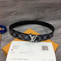 Louis Vuitton Initiales Belt Black