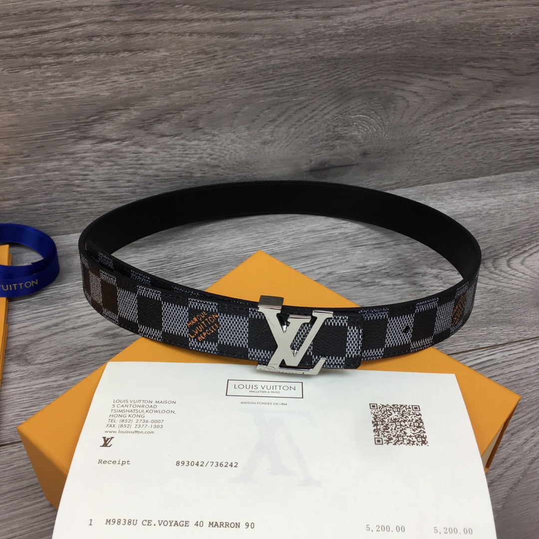 Louis Vuitton Initiales Belt Black
