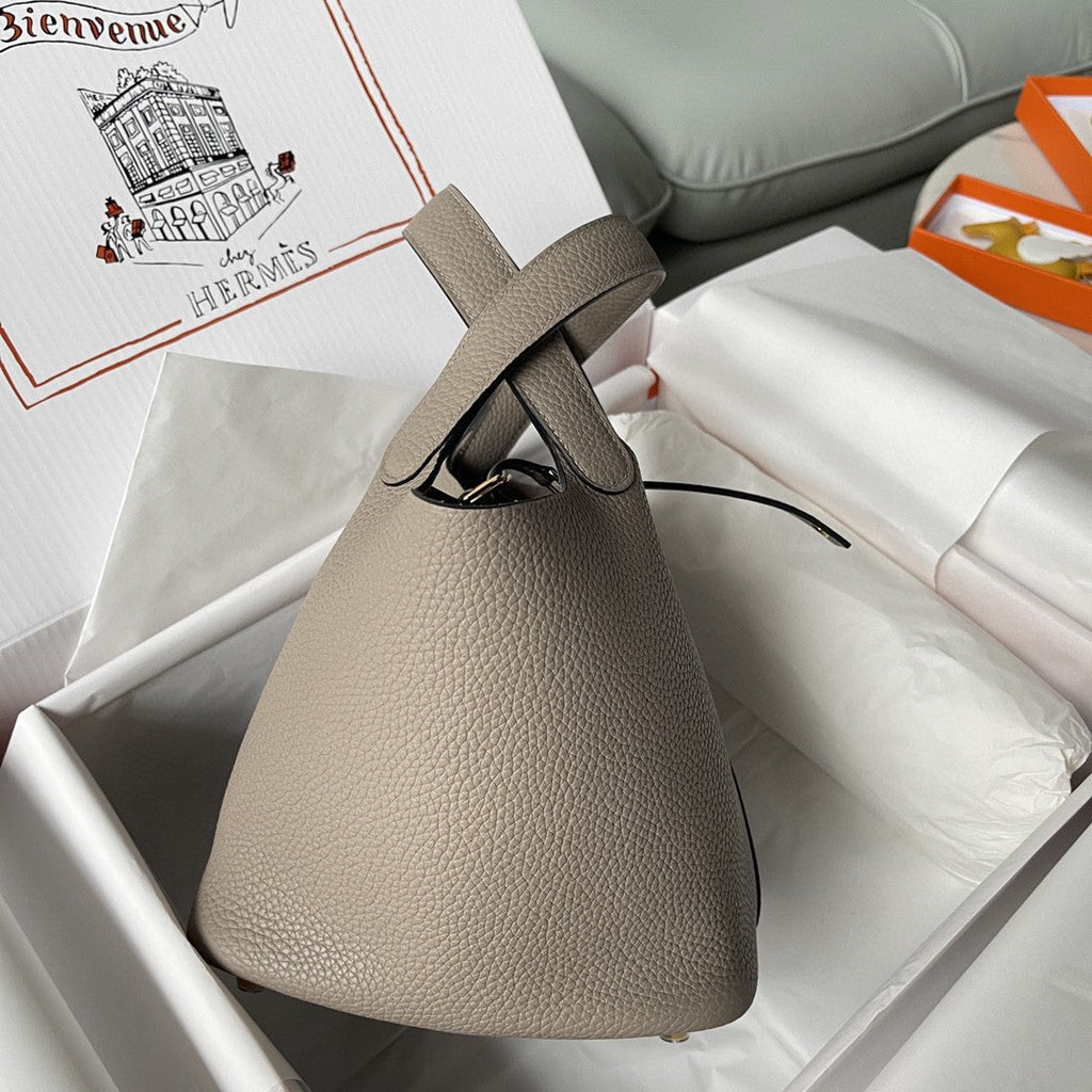 Hermes Picotin Lock 18 Bag Greige