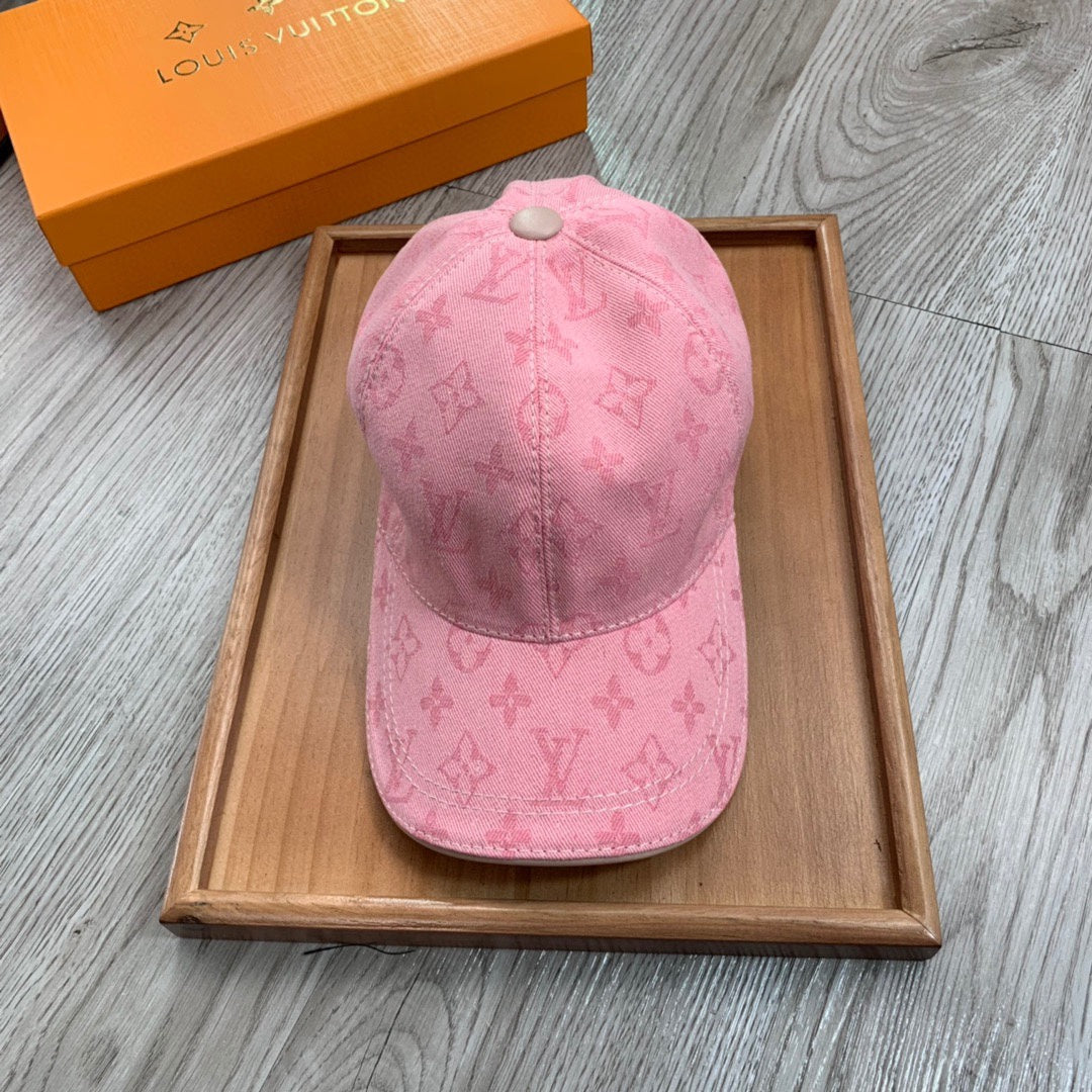 Louis Vuitton Pink Monogram Baseball Cap