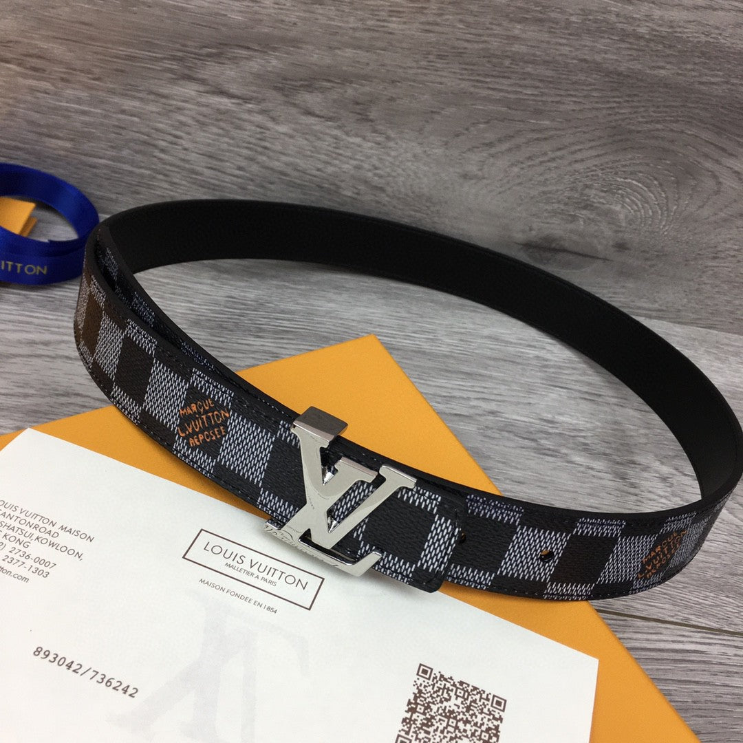 Louis Vuitton Initiales Belt Black