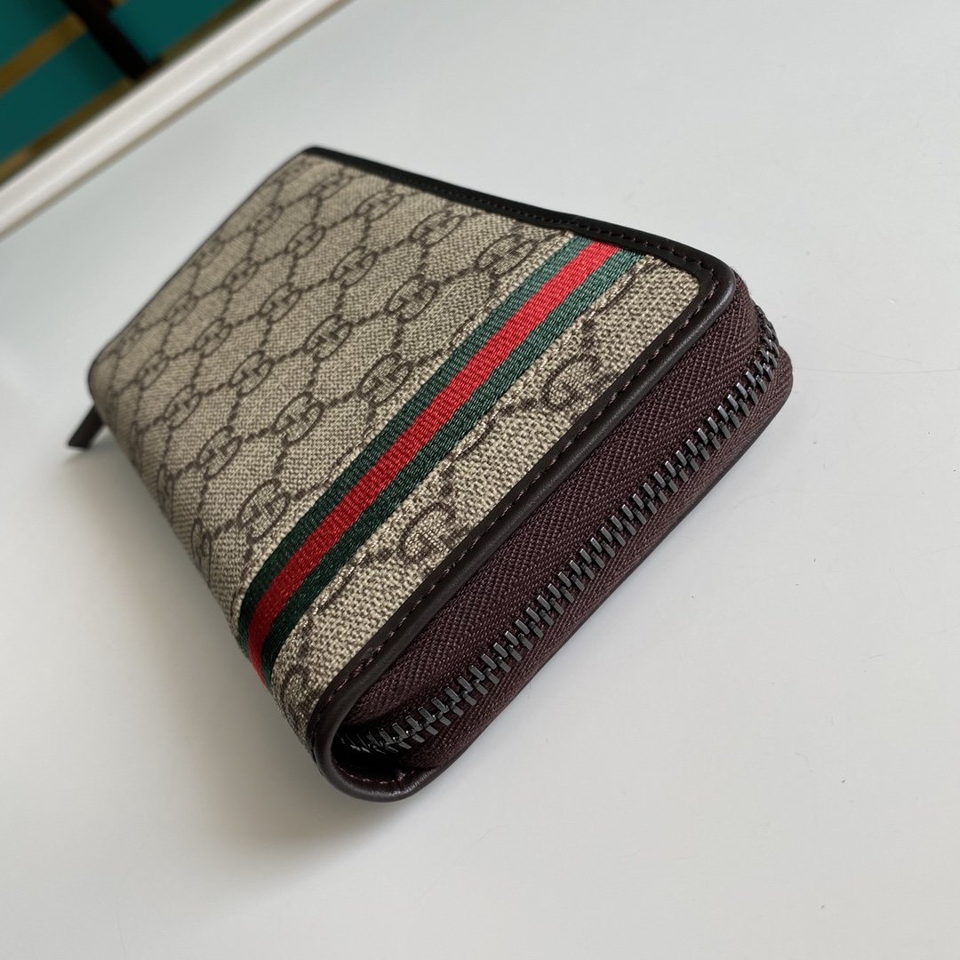 Gucci Beige Zip Around Wallet 19cm