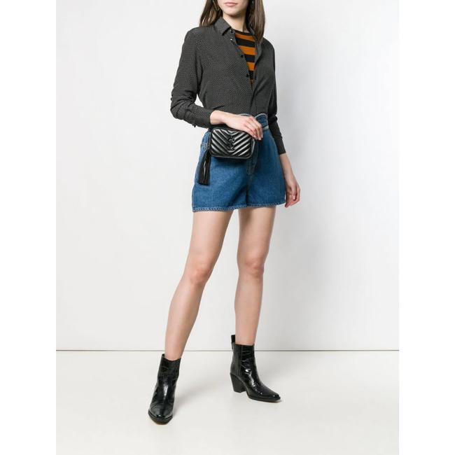 Saint Laurent Camera Belt Lou Monogram Noir Black Leather Messenger Bag