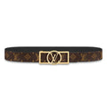 Leather Belt Louis Vuitton-DAUPHINE 35MM REVERSIBLE BELT