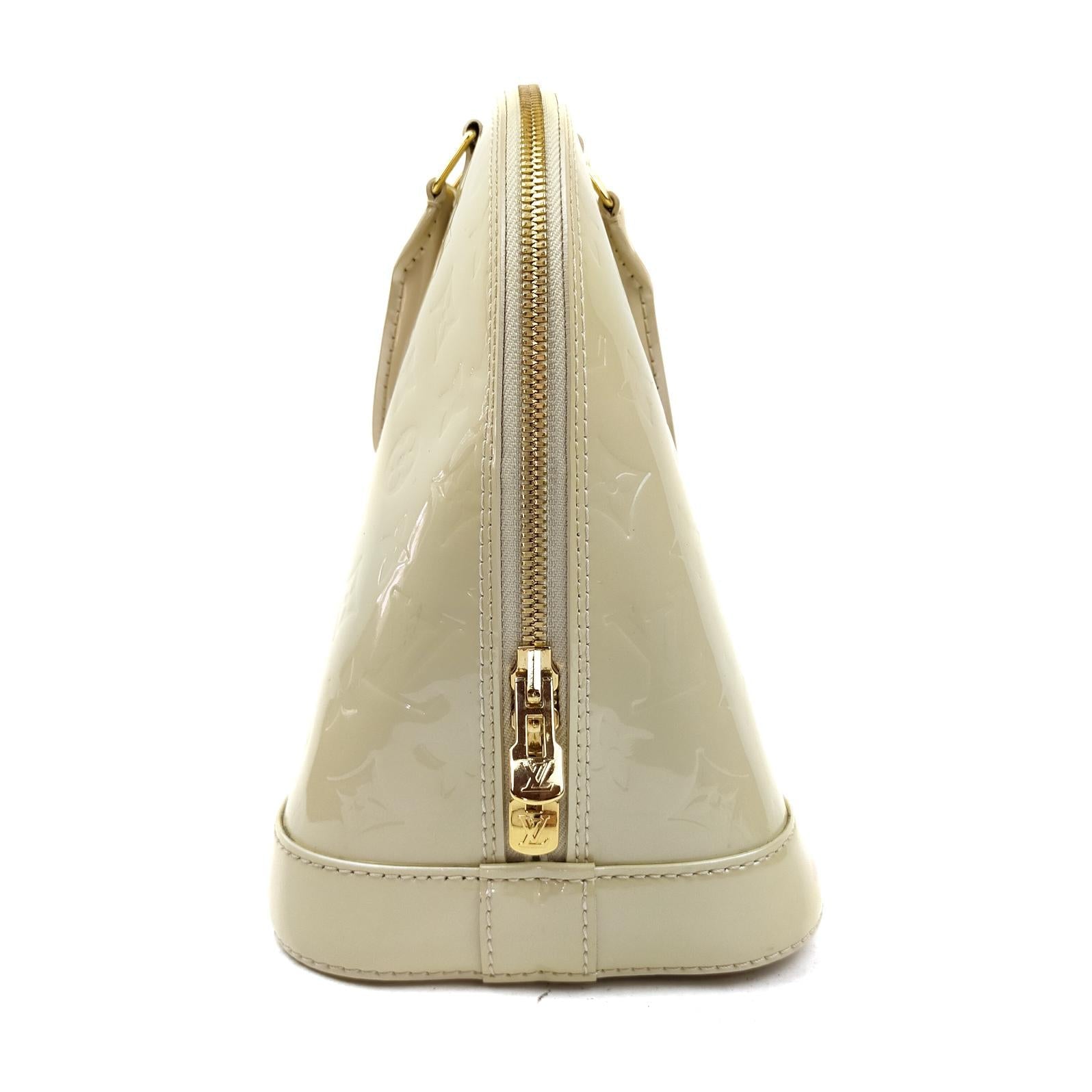 Louis Vuitton Alma Pm Hand Bag Cream