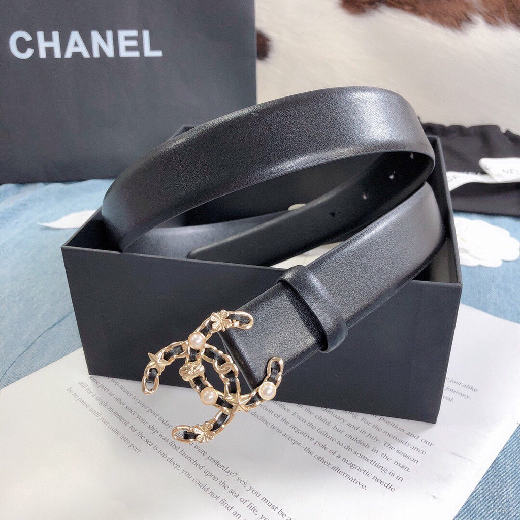 Chanel Belt With Double C Buckle