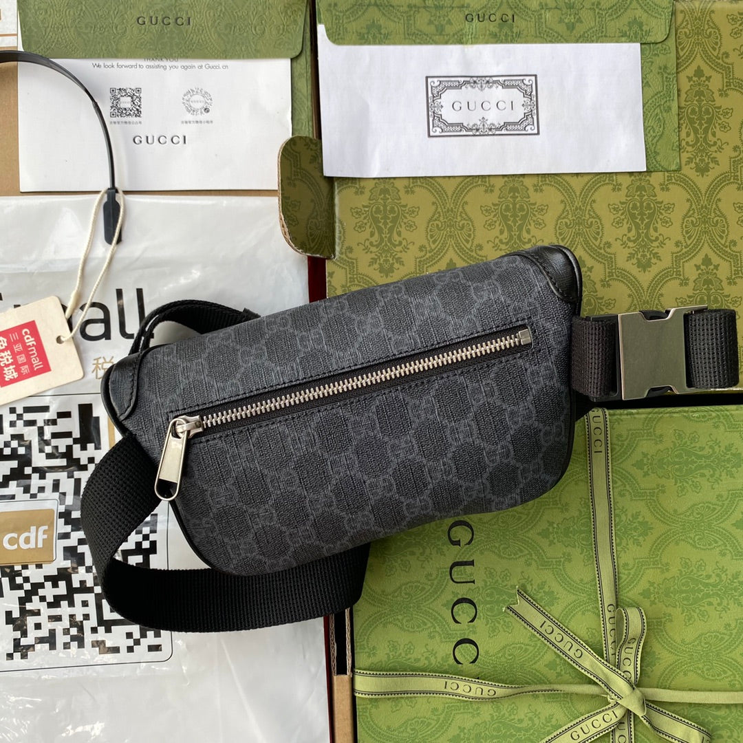 Gucci Belt Bag With Interlocking G 23cm Black