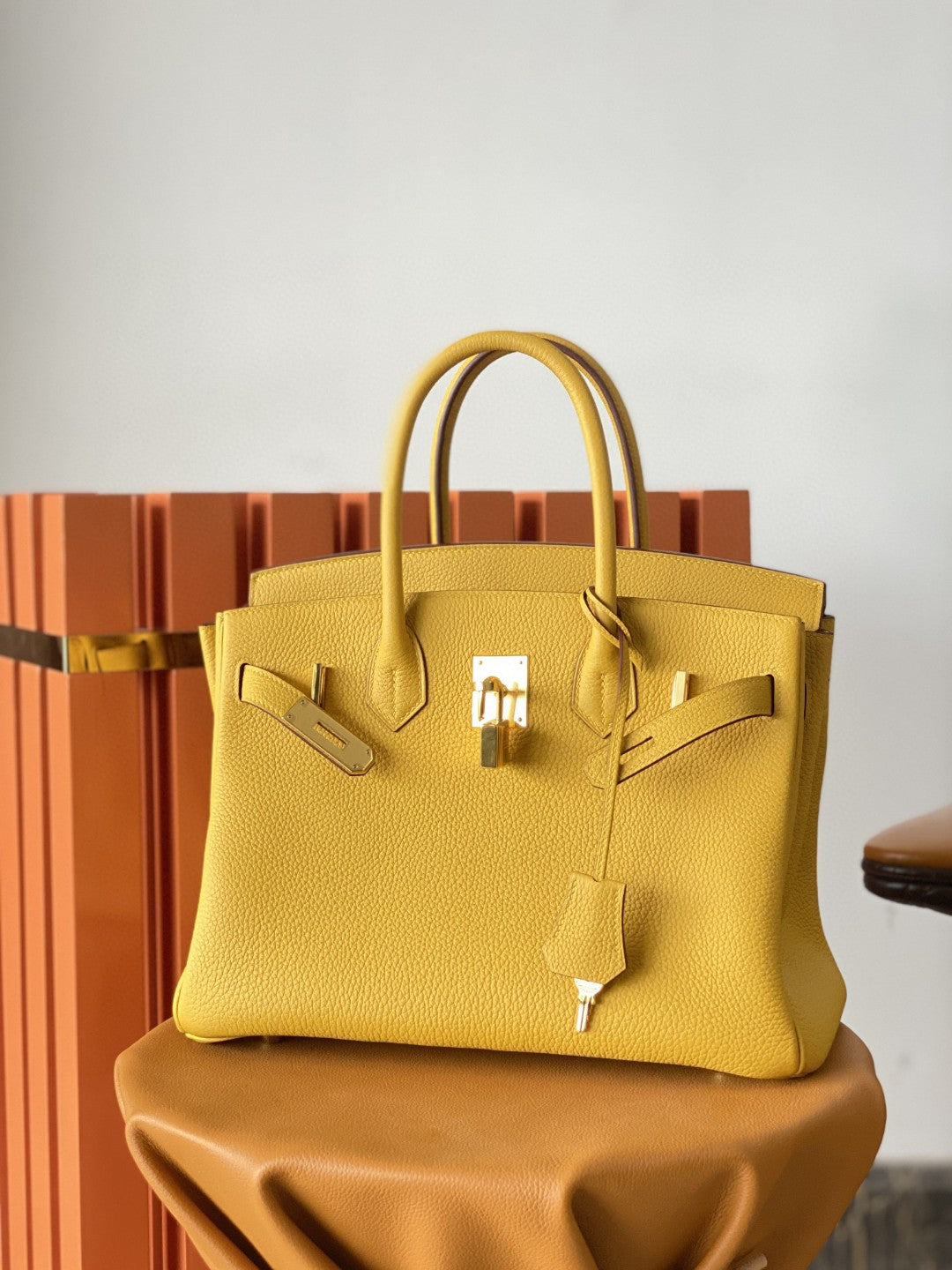 Hermes Birkin 30 Nata Swift Gold Hardware Yellow