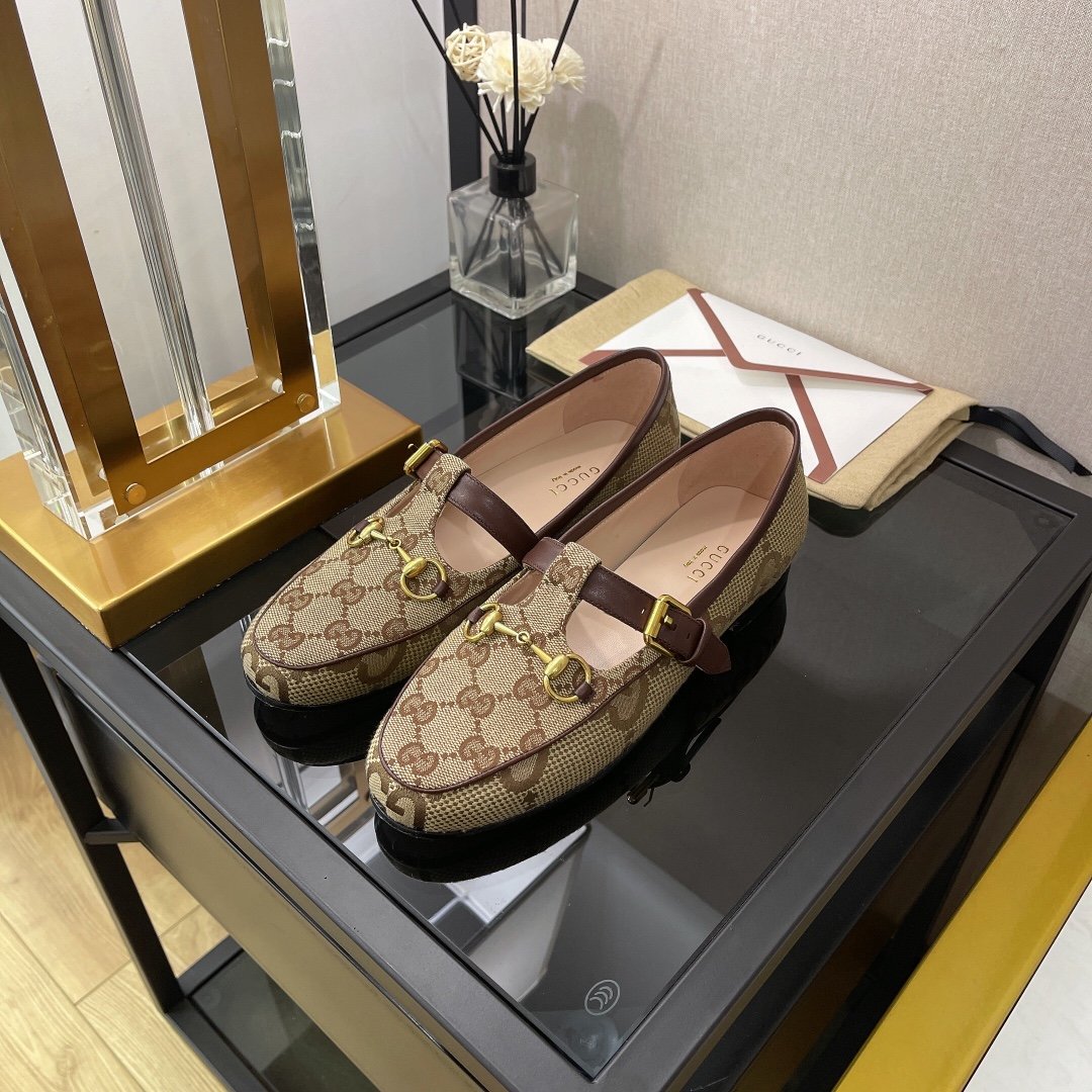 Gucci Jordaan Loafer Brown