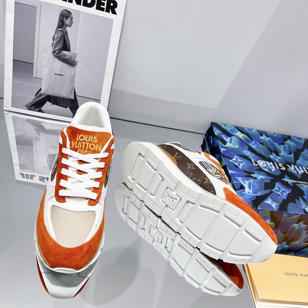 Louis Vuitton Run Sneaker Brown