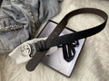 Gucci Belt With Double G Buckle Black