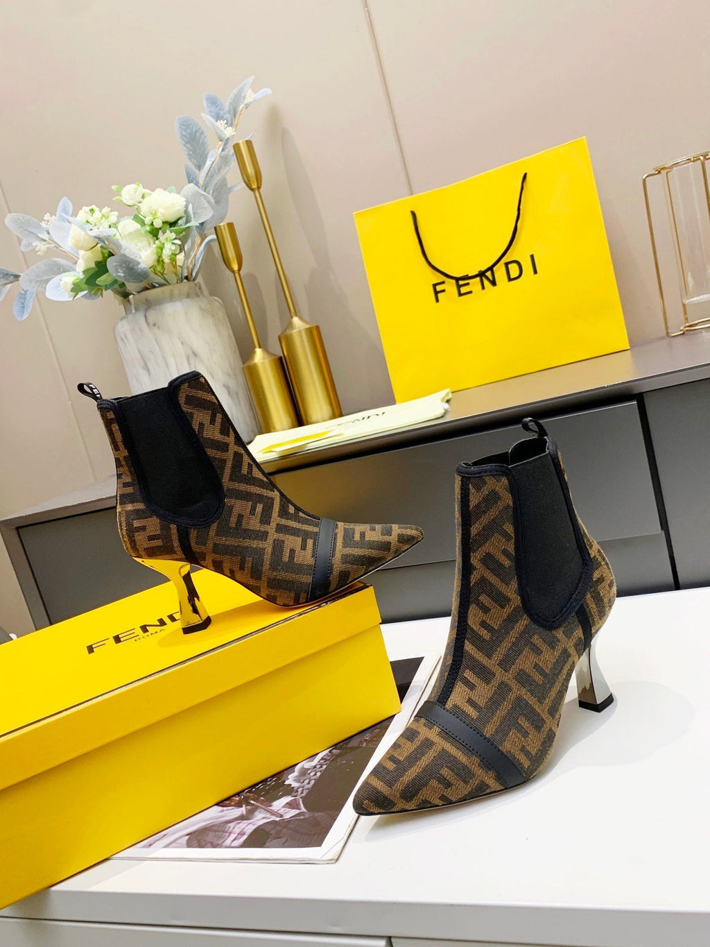 Fendi Karligraphy Brown