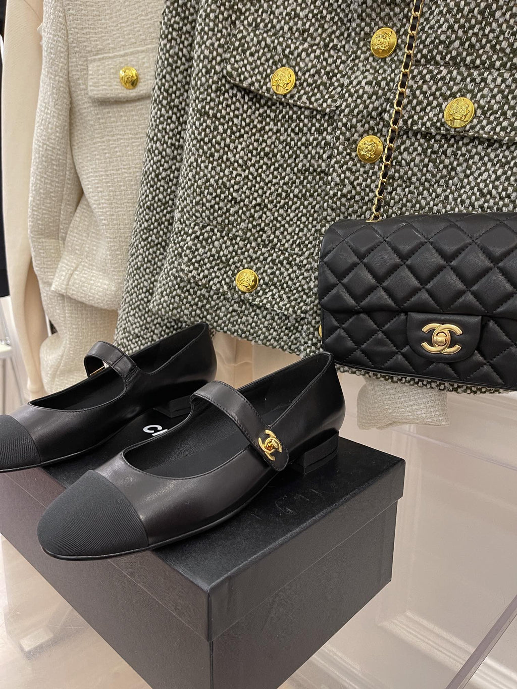 Chanel Sling Back 0.8 Inches Black