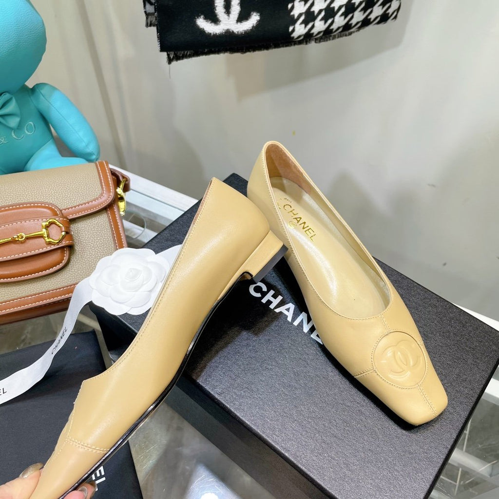 Chanel Flats Beige