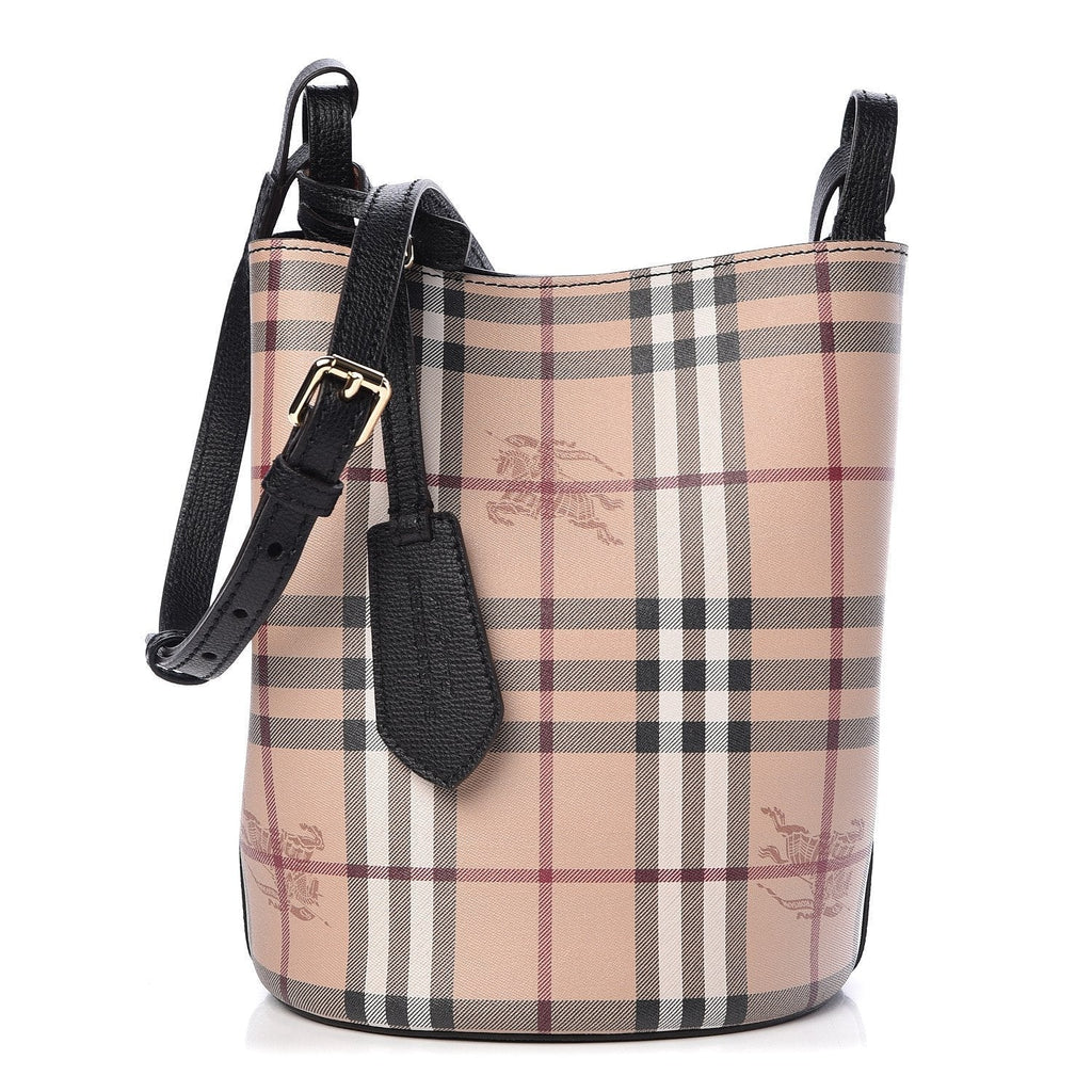 Haymarket Check Colours Small Lorne Bucket Crossbody Black