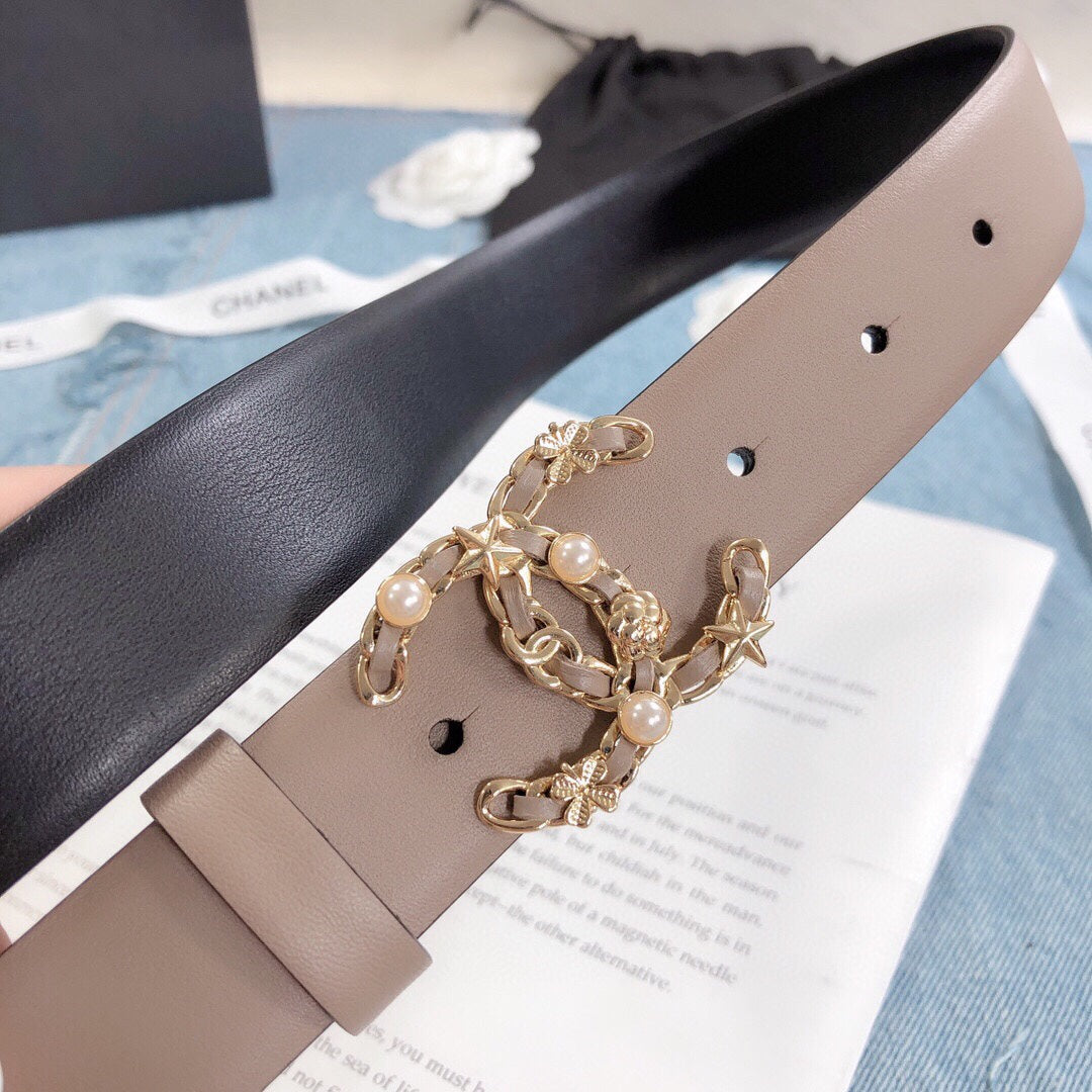 Chanel Belt With Double C Buckle