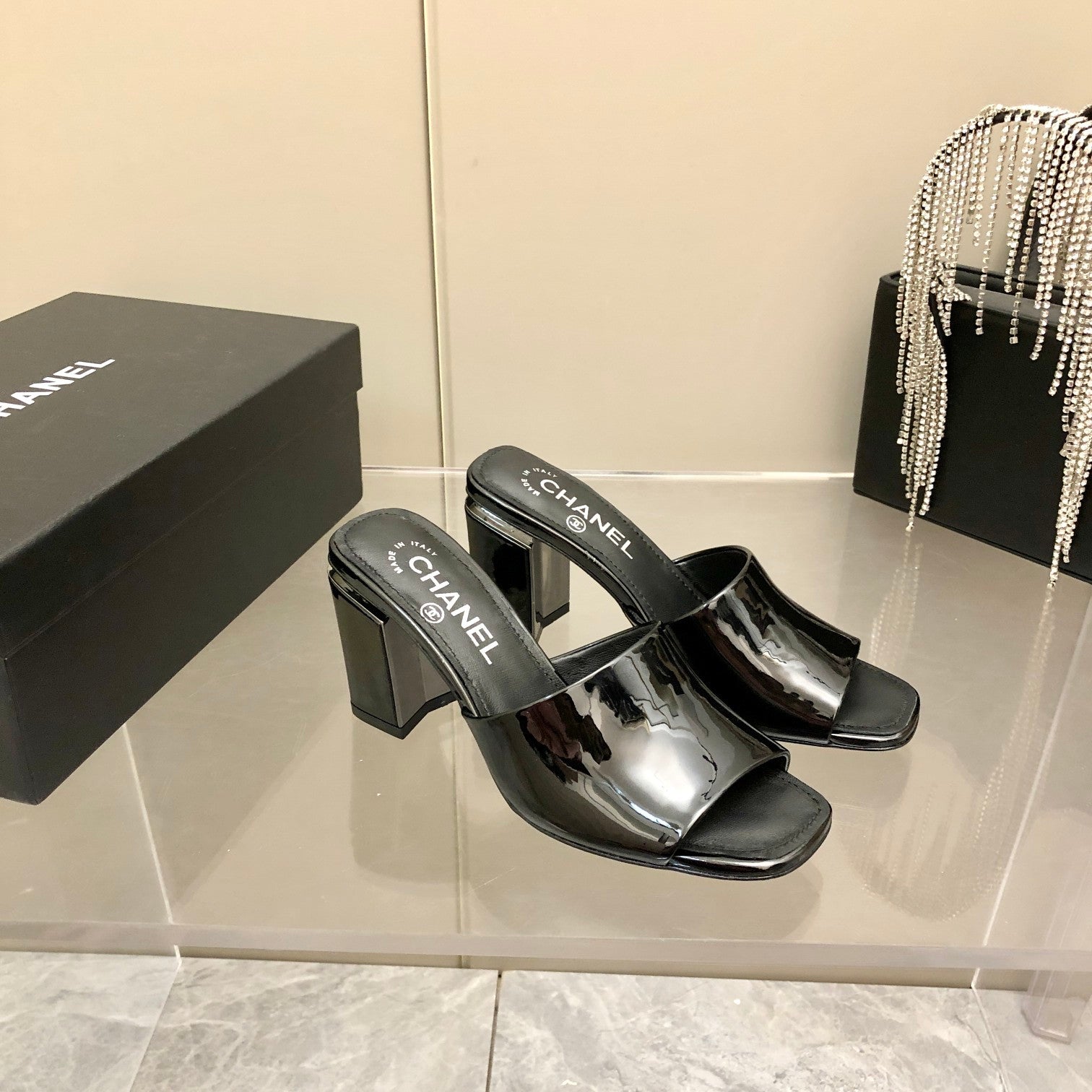 Chanel Mules Black