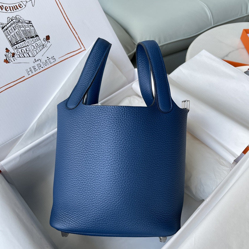 Hermes Picotin Lock 18 Bag Dark Blue