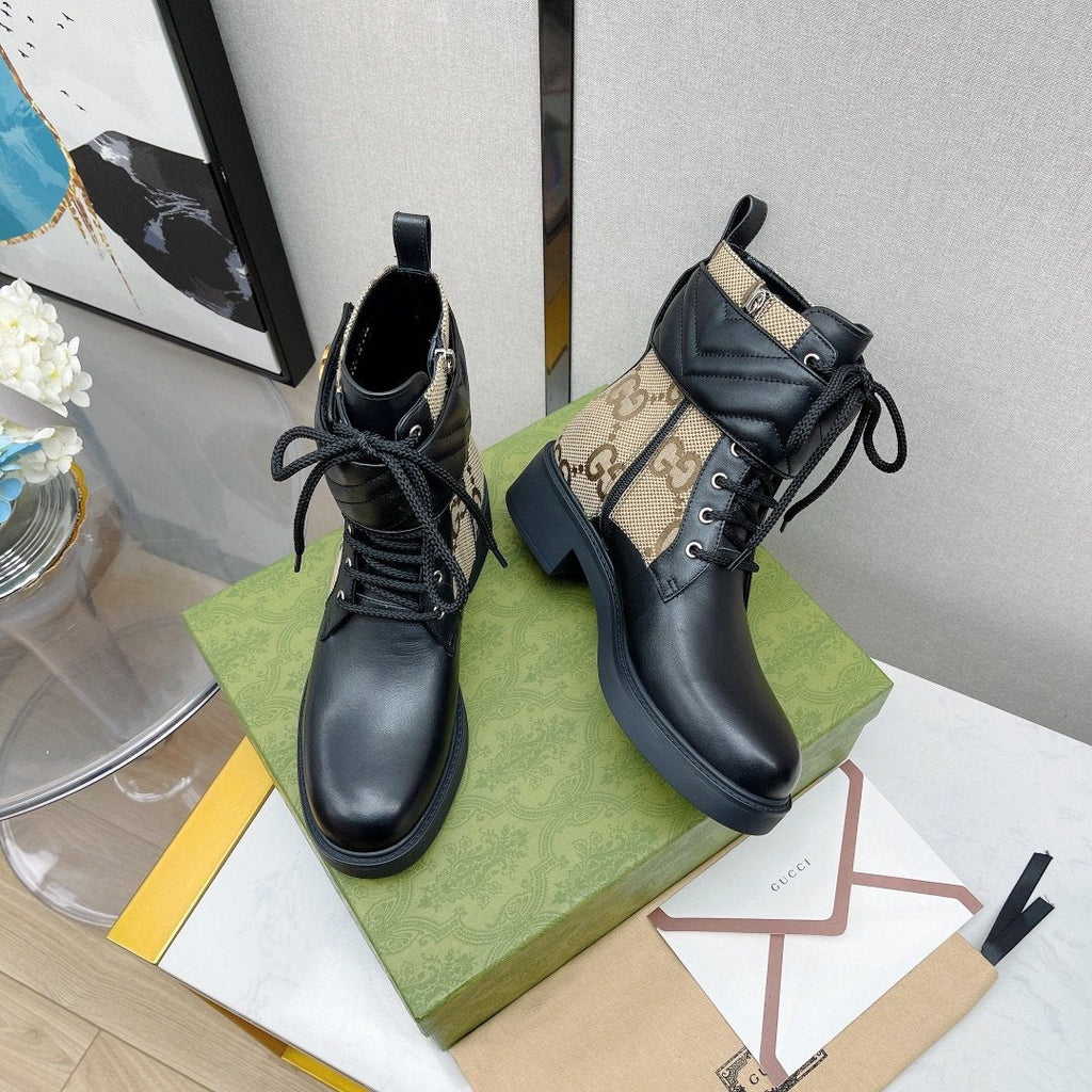 Gucci Ankle Boots With Double G Brown
