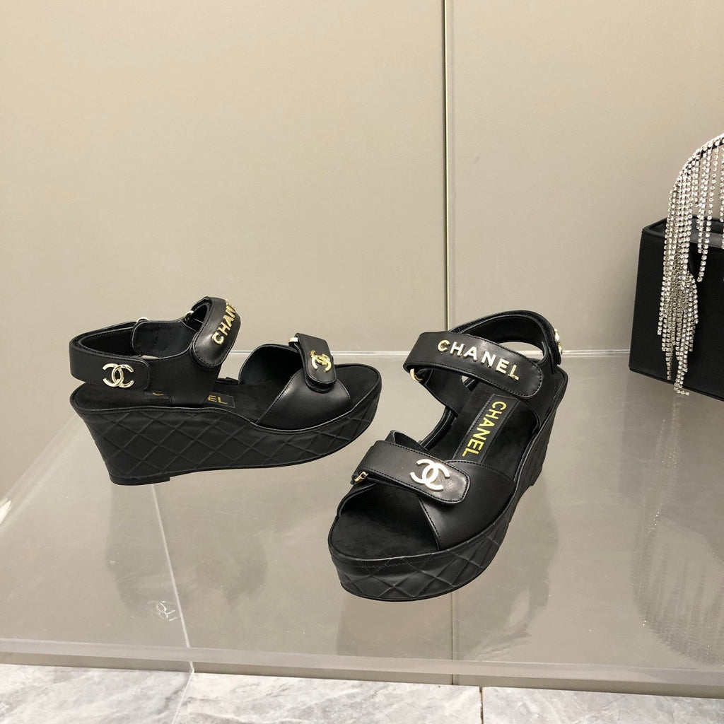 Chanel Sandals Black
