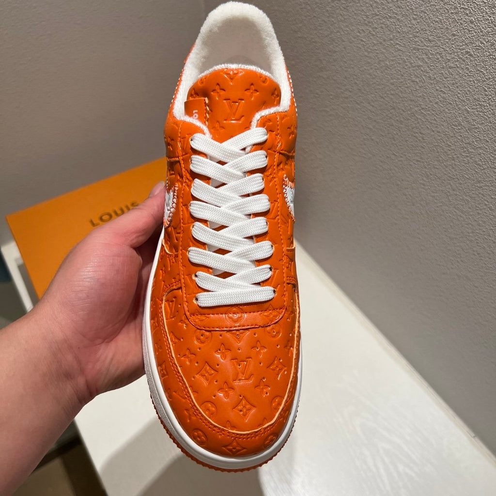 Louis Vuitton x Off-White x Nike Air Force 1 Orange