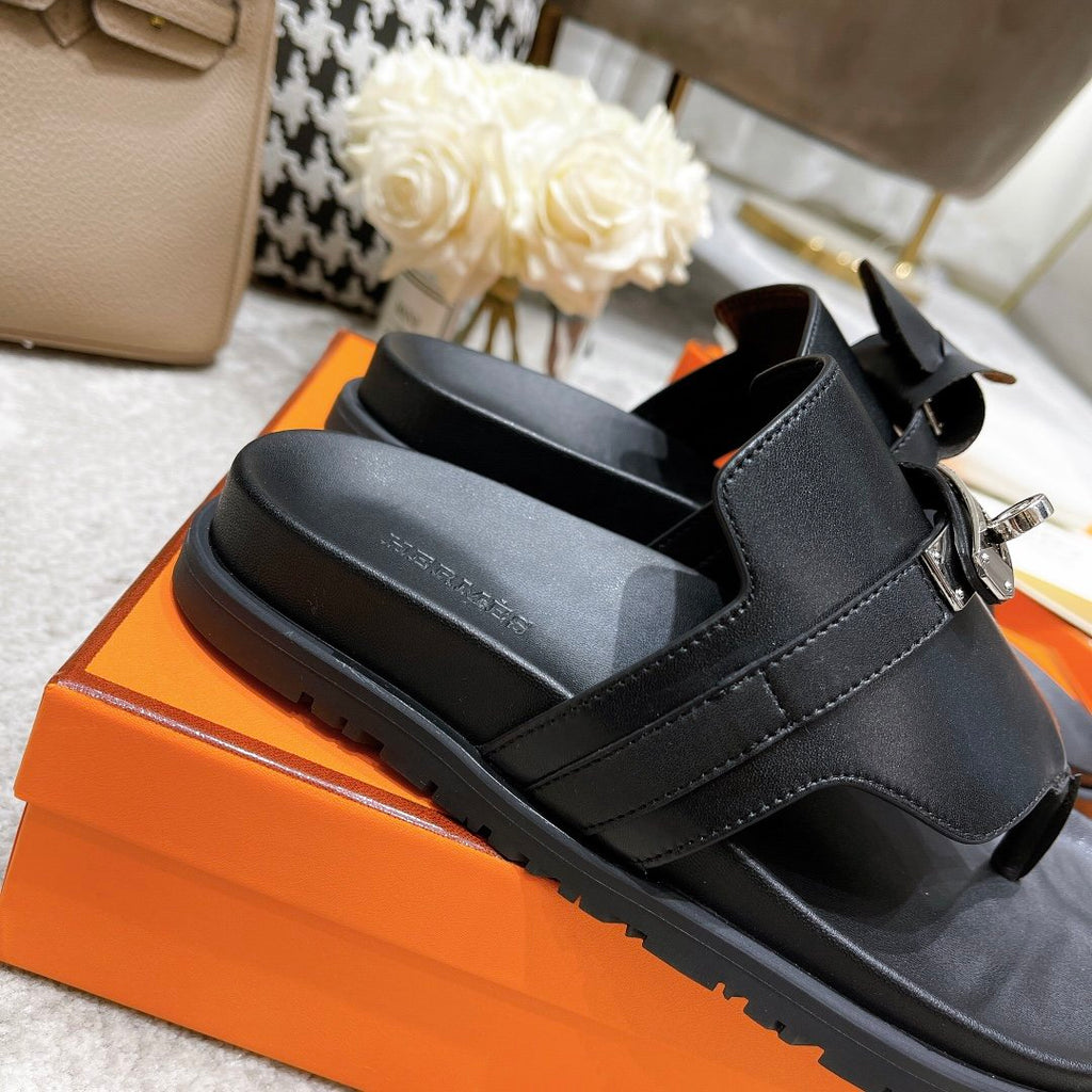Hermes Elixir Sandal Black