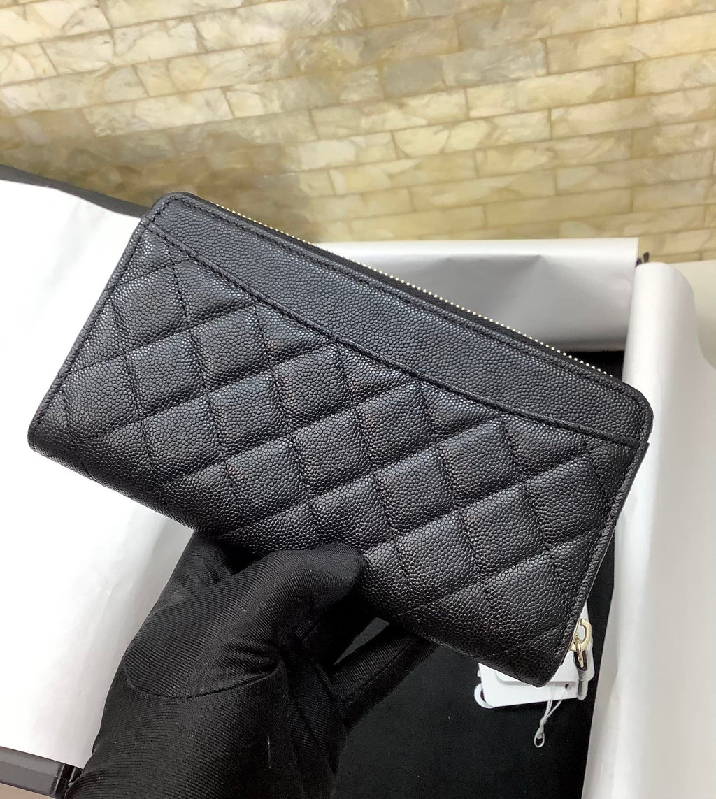 CO-CO Chanel Long Wallet With Gold Hardware 19cm