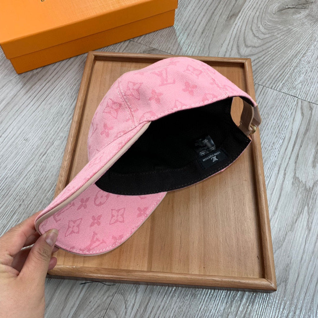 Louis Vuitton Pink Monogram Baseball Cap