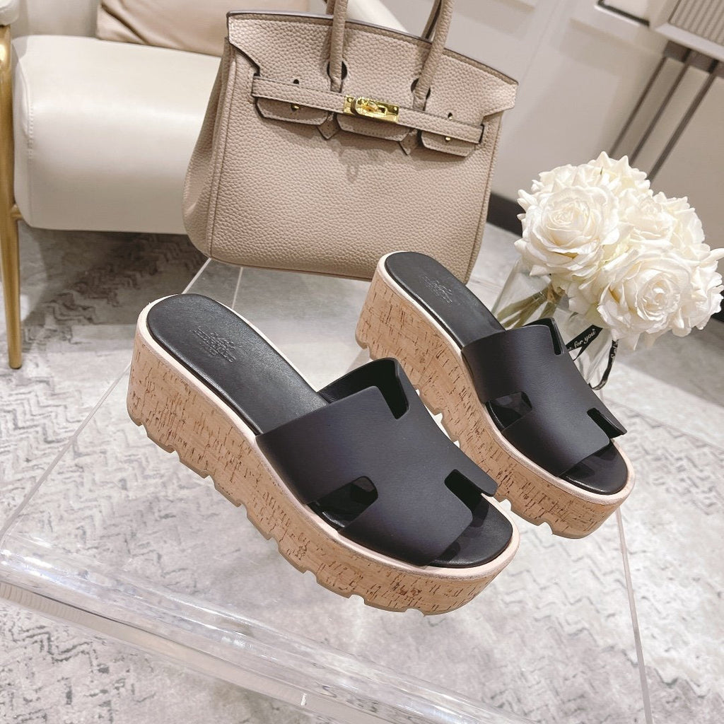 Hermes Eze 30 Sandal Black