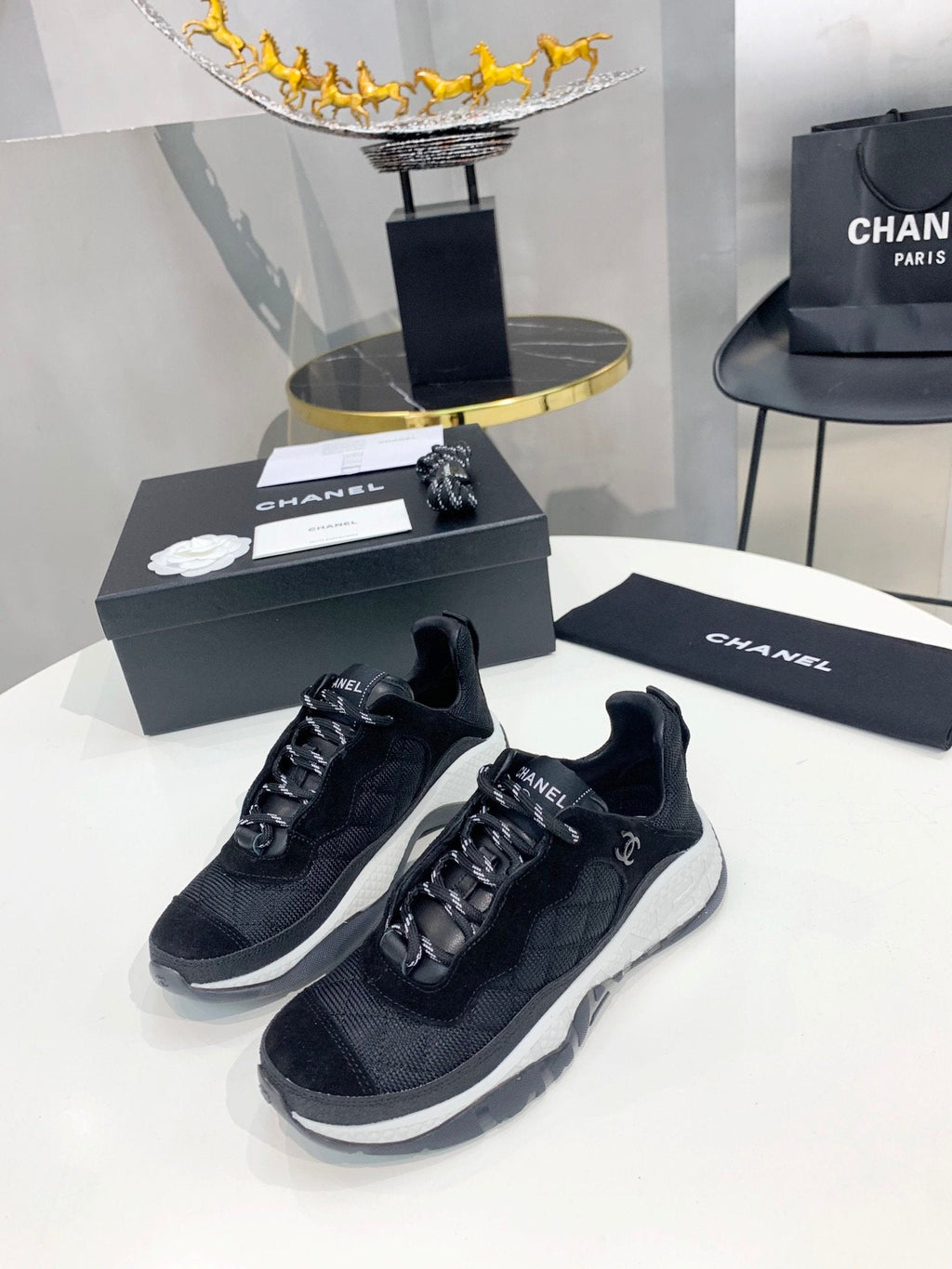 Chanel Trainers Sneakers Black