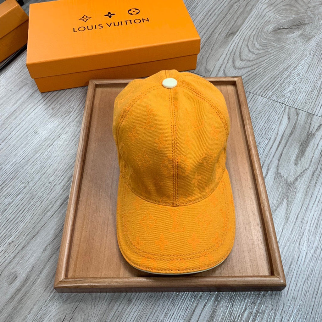 Louis Vuitton Orange Monogram Baseball Cap